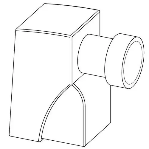 Stellantrieb von Uponor mit einem kompakten Gehäuse, einem runden Anschluss und einer klaren Formgebung für die Steuerung von Heizsystemen.